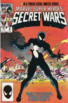trajes de spiderman: traje negro secret war