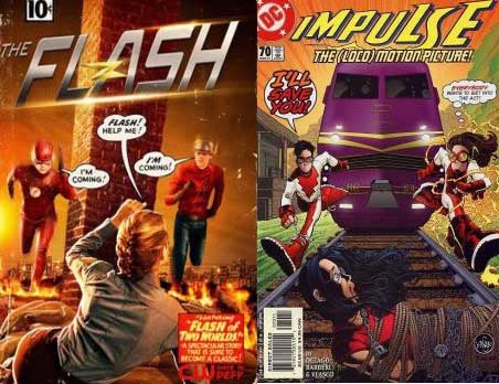 portada homenaje flash de dos mundos de la serie The Flash