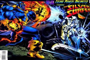 Lee más sobre el artículo Silver Surfer vs Thanos: Sus peleas más brutales en los cómics