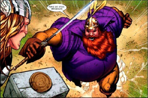 Volstagg es uno de los Superhéroes Gordos del cómic